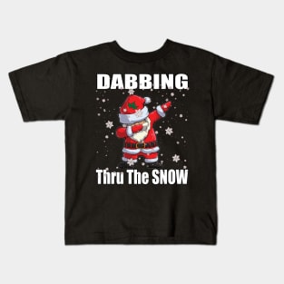 Santa Dabbing Thru The Snow Kids T-Shirt